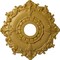 Ekena Millwork Riley Ceiling Medallion (Fits Canopies up to 4 5/8"), 18"OD x 3 1/2"ID x 1 1/2"P, Iridescent Gold CM18RLIGS - alternate 1